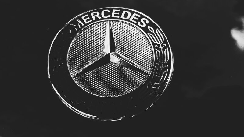 Mercedes-Benz Emblem — Black, Dramatic