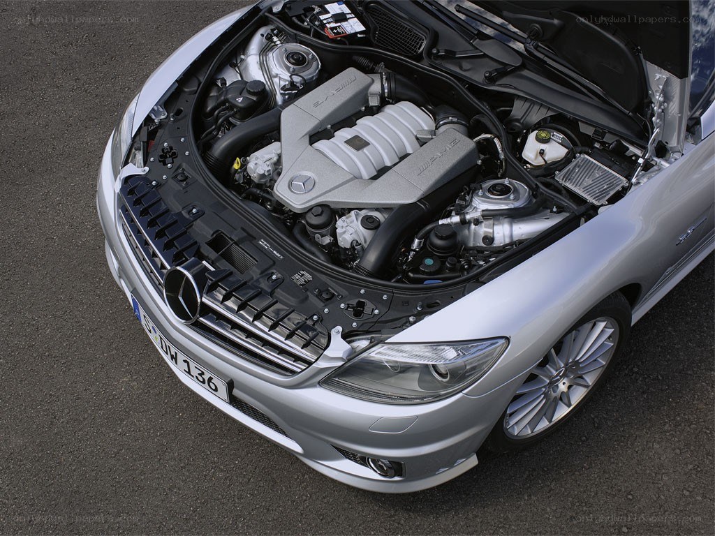 Mercedes-Benz engine bay