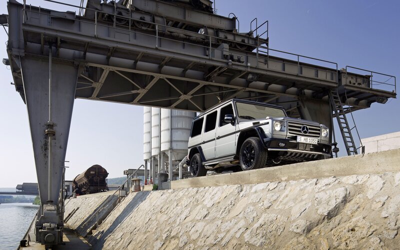 Mercedes-Benz G-Class at a port