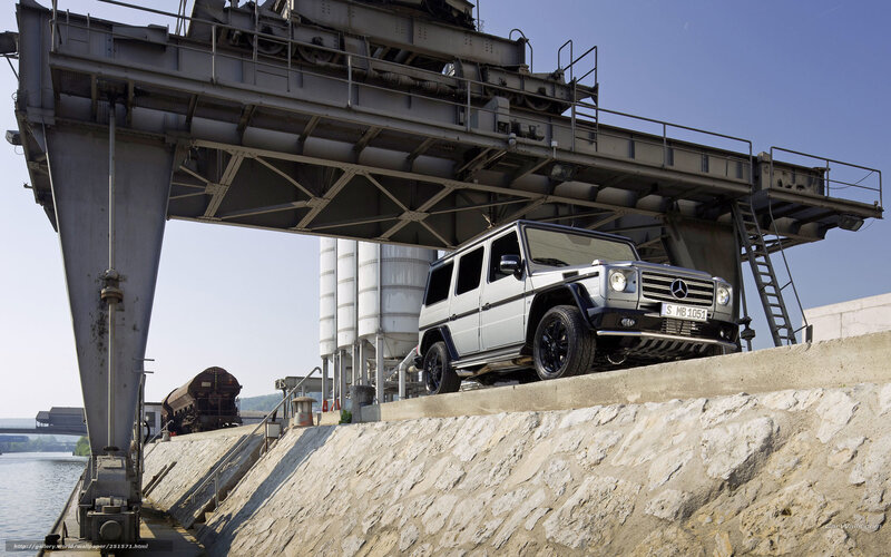 Mercedes-Benz G-Class at industrial site