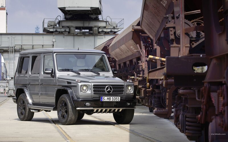 Mercedes-Benz G-Class at rail yard
