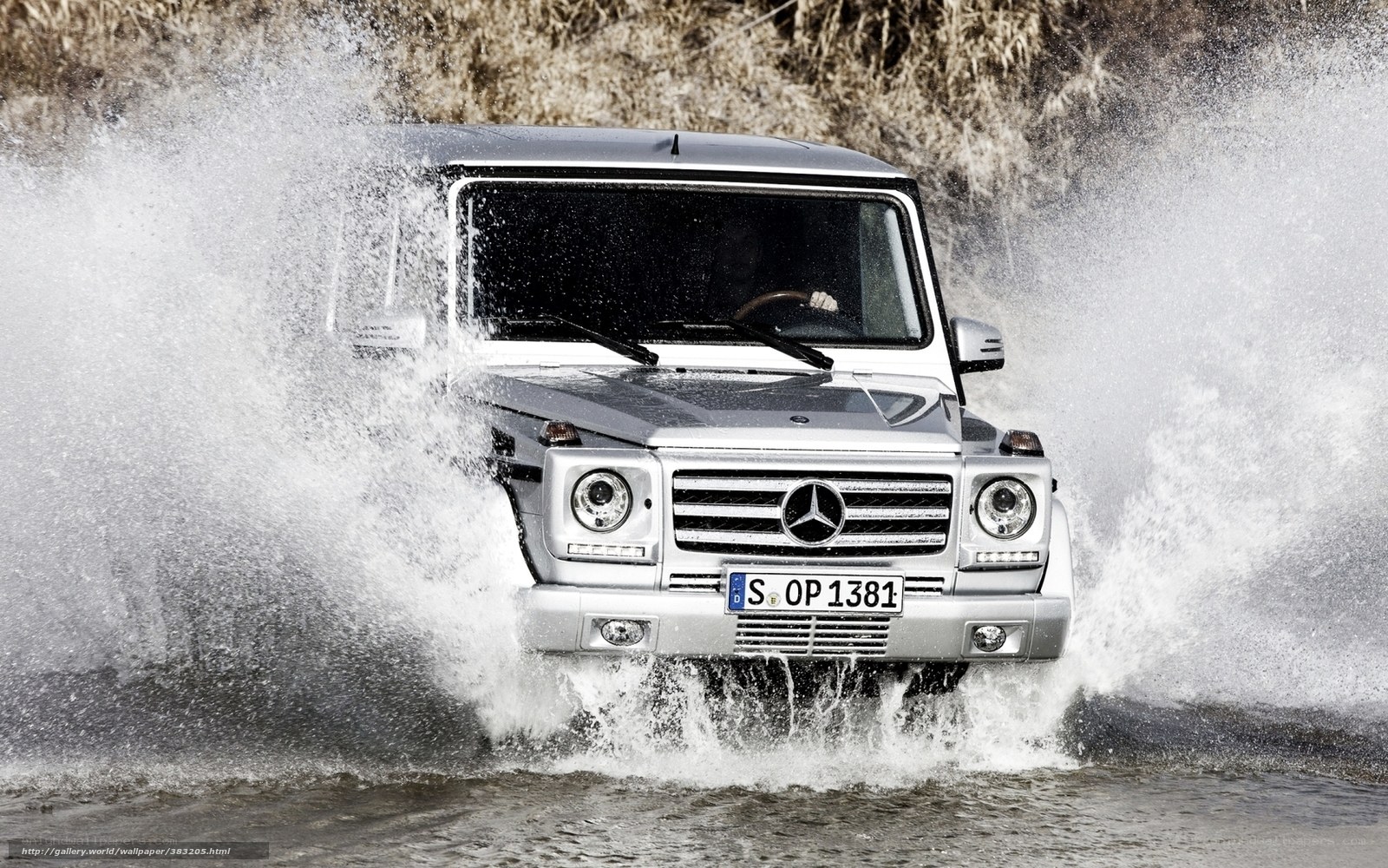 Mercedes-Benz G-Class driving through water