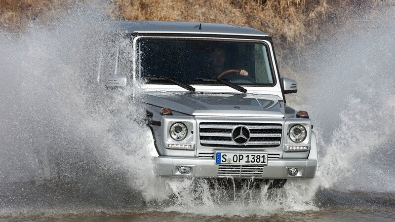 Mercedes-Benz G-Class driving through water