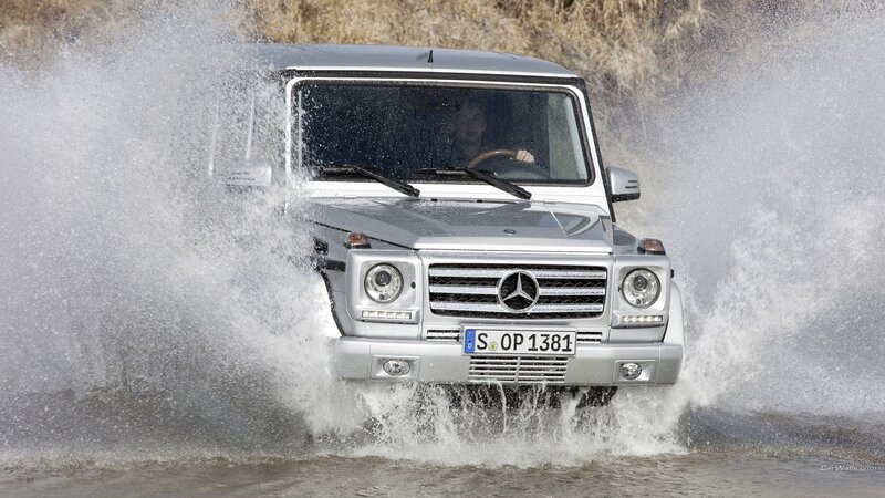 Mercedes-Benz G-Class driving through water
