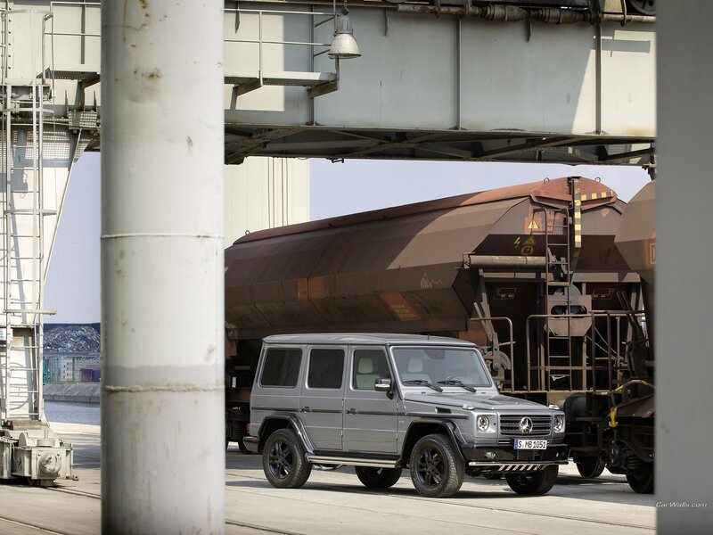 Mercedes-Benz G-Class in industrial setting