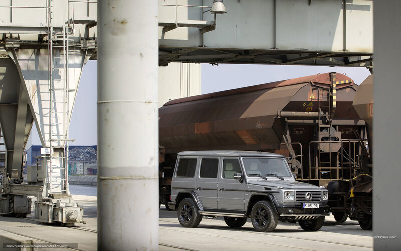Mercedes-Benz G-Class in industrial setting
