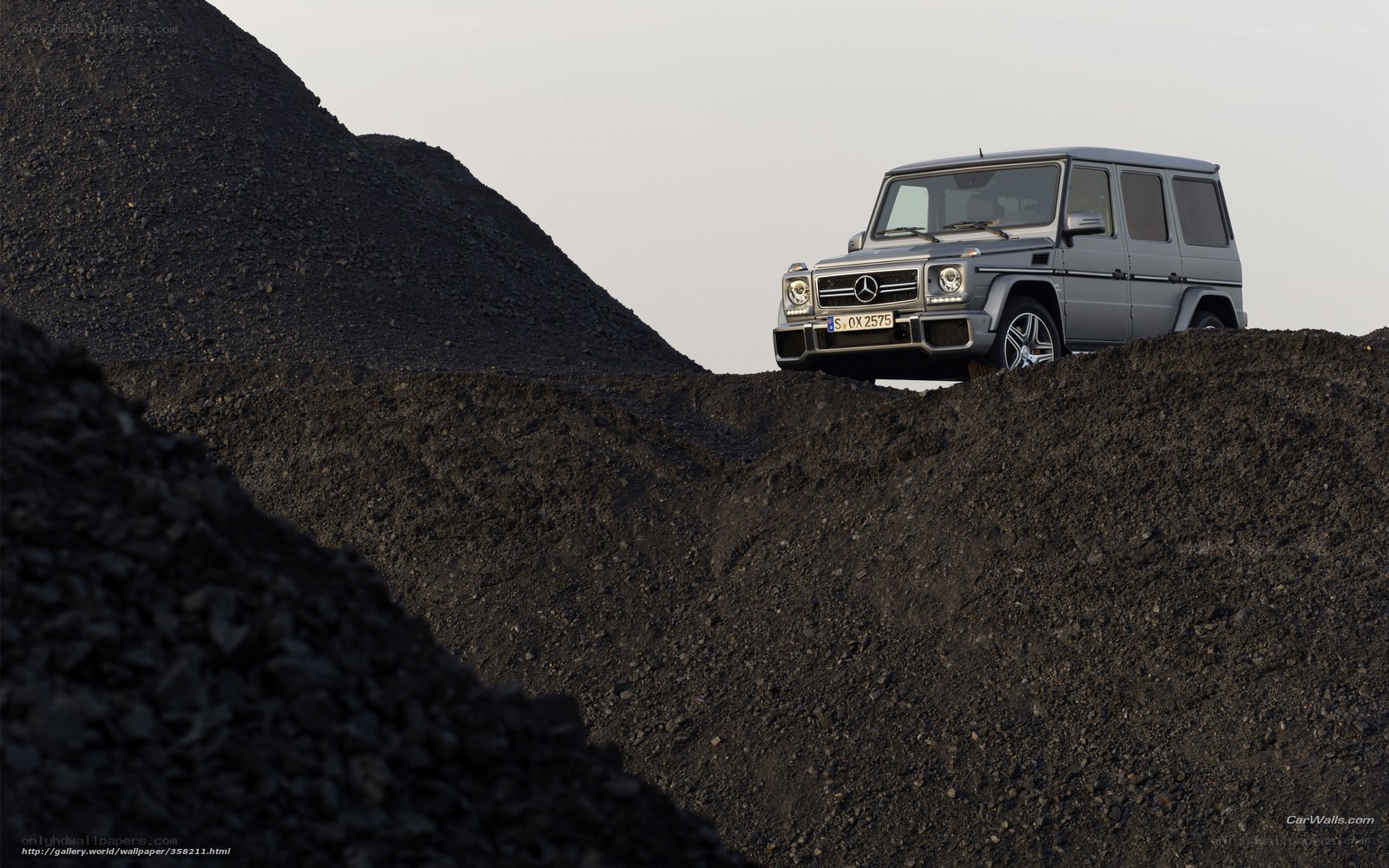 Mercedes-Benz G-Class on a coal pile