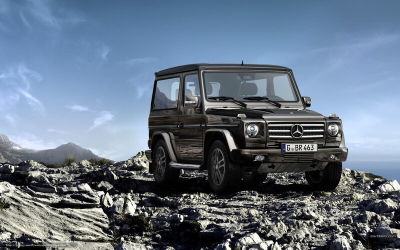 Mercedes-Benz G-Class on rocky terrain