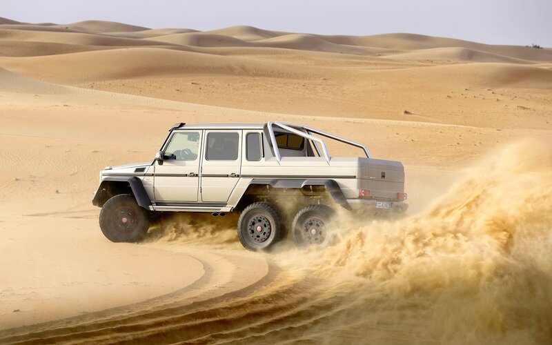 Mercedes-Benz G-Wagon in desert