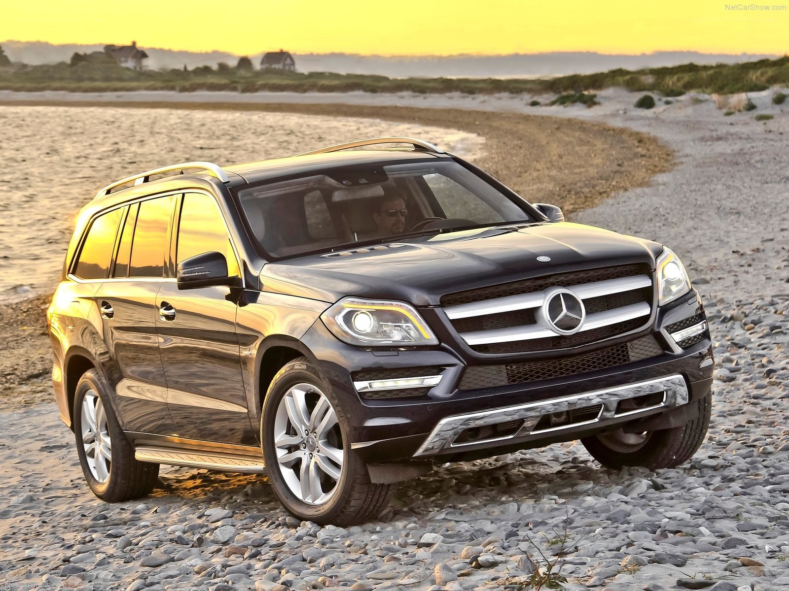 Mercedes-Benz GL-Class on a beach