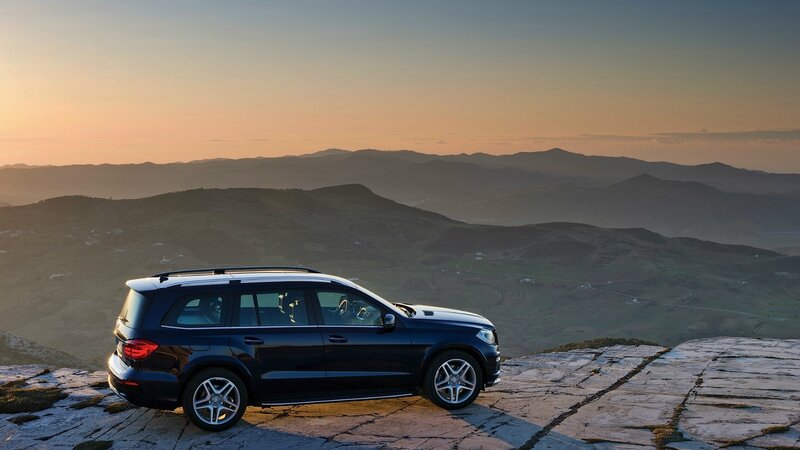 Mercedes-Benz GL-Class on a mountain peak