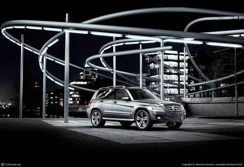 Mercedes-Benz GLK at night