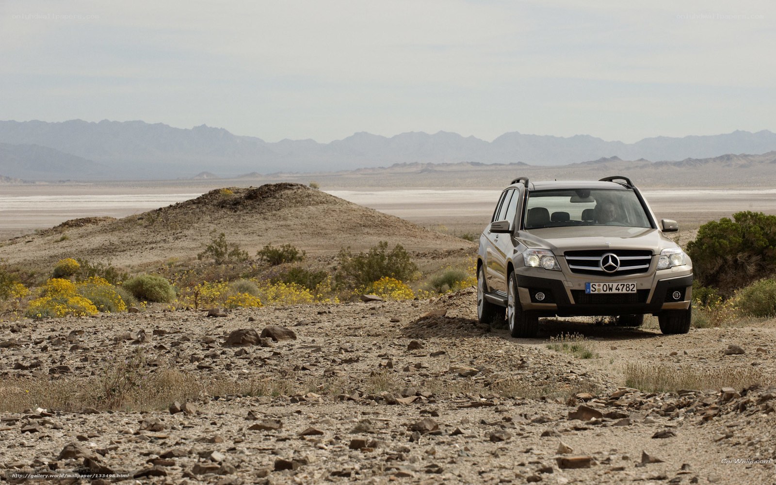 Mercedes-Benz GLK in desert landscape