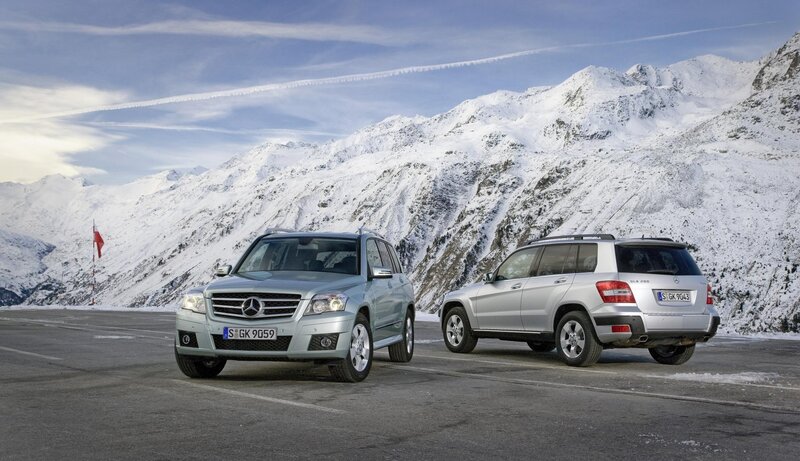 Mercedes-Benz GLK in the mountains