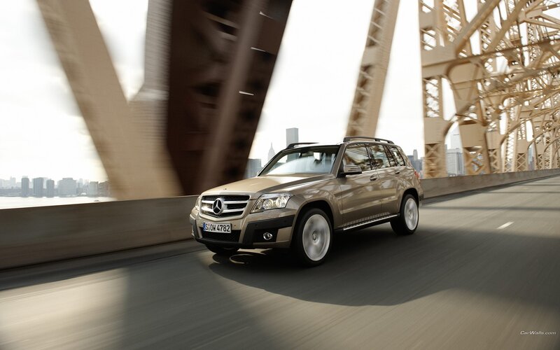 Mercedes-Benz GLK on a bridge