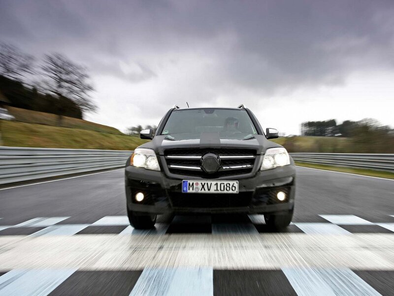 Mercedes-Benz GLK on a racetrack