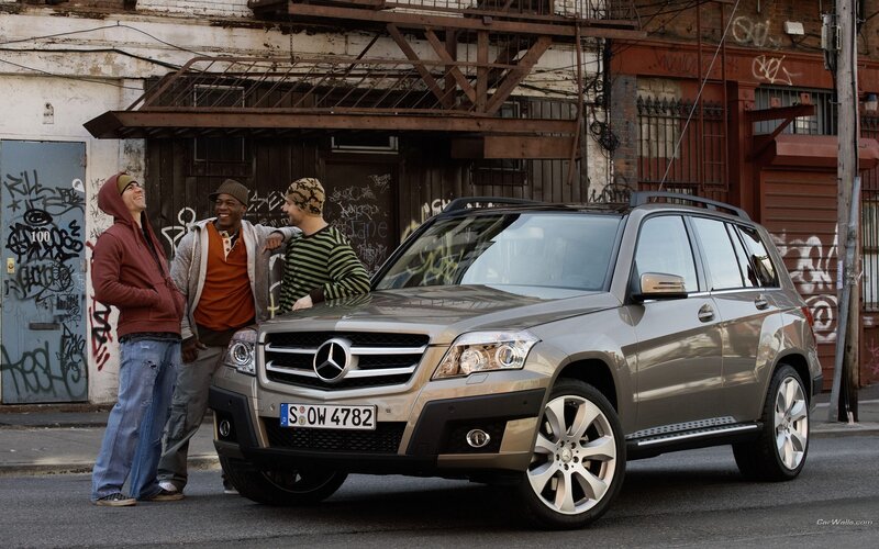 Mercedes-Benz GLK parked on street