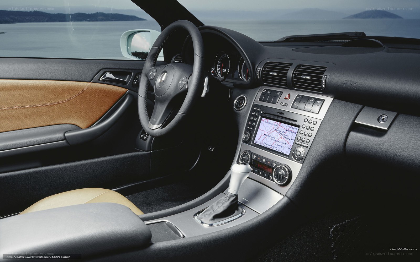 Mercedes-Benz interior with navigation
