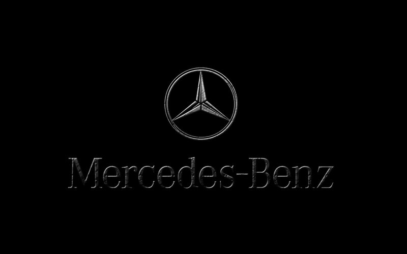 Mercedes-Benz logo on black