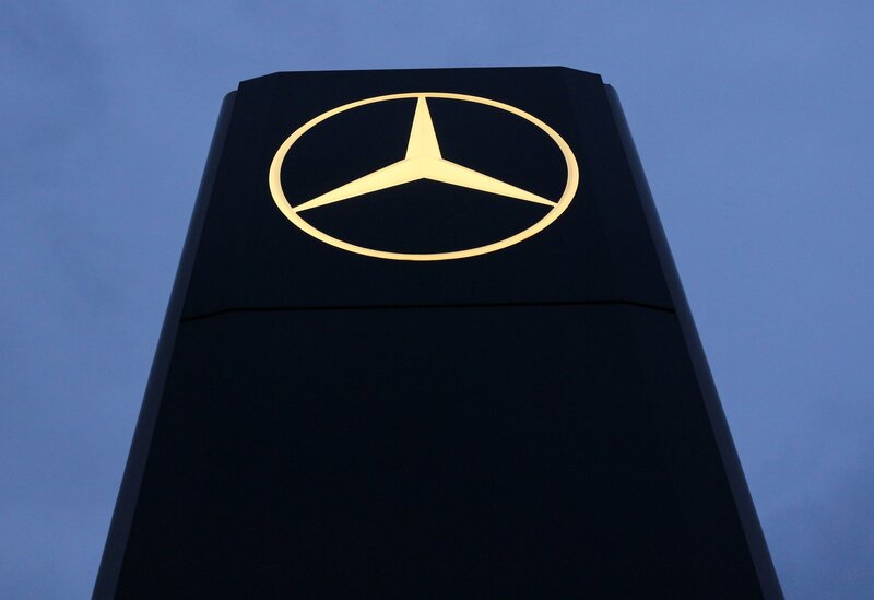 Mercedes-Benz Logo Sign
