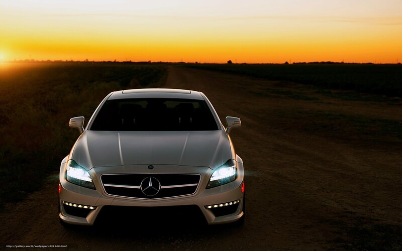 Mercedes-Benz on a dirt road