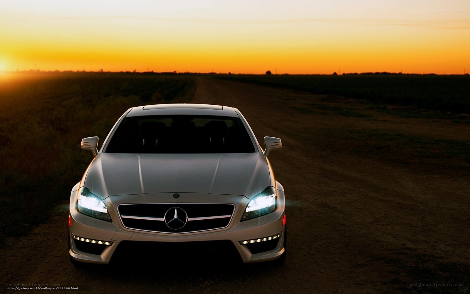 Mercedes-Benz on a dirt road