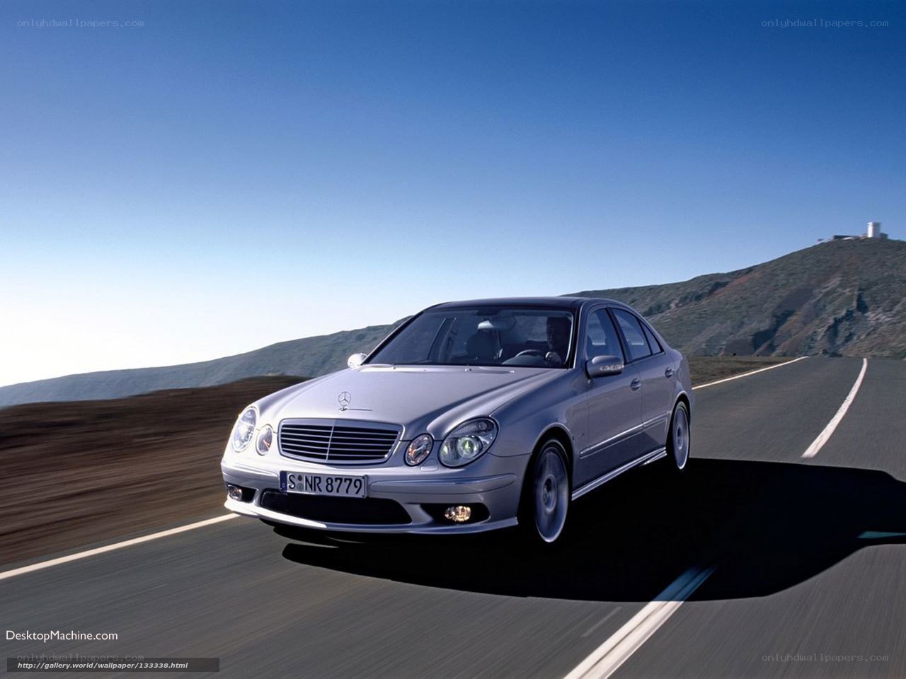 Mercedes-Benz on a mountain road
