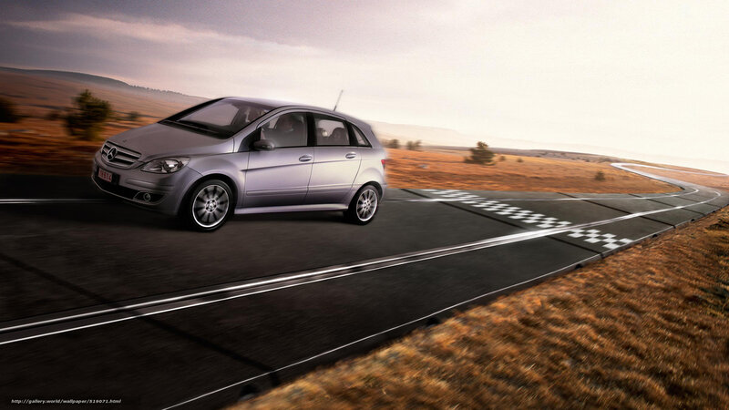 Mercedes-Benz on a winding road