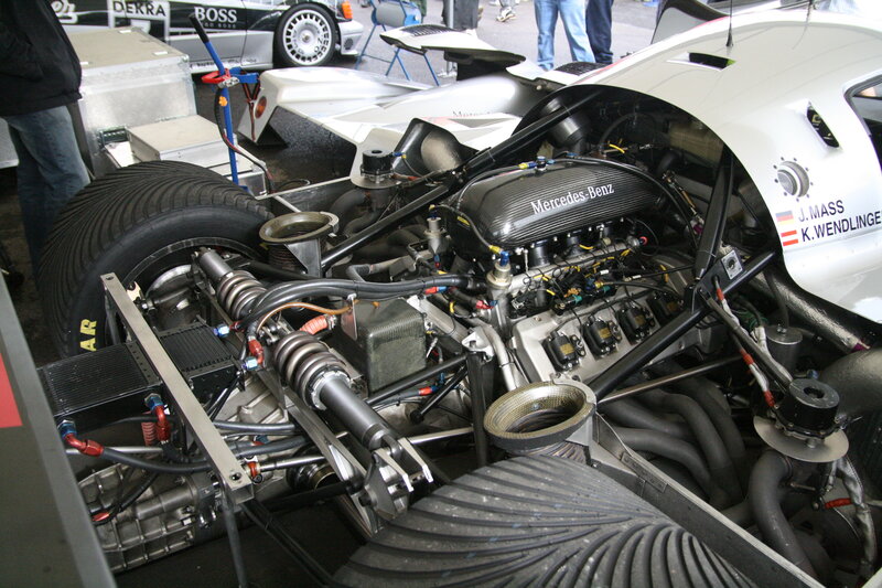Mercedes-Benz Race Car Engine — White