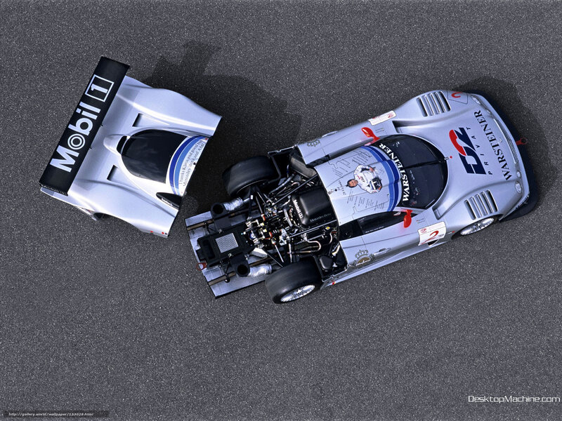 Mercedes-Benz race car from above
