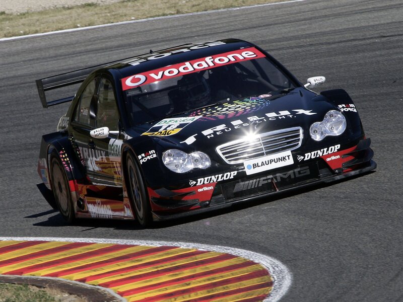 Mercedes-Benz race car on track