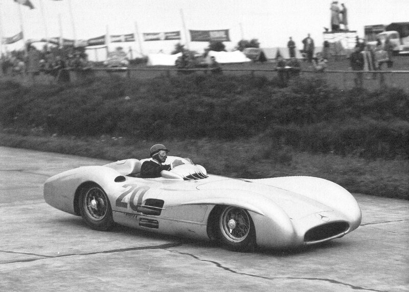 Mercedes-Benz race car on track