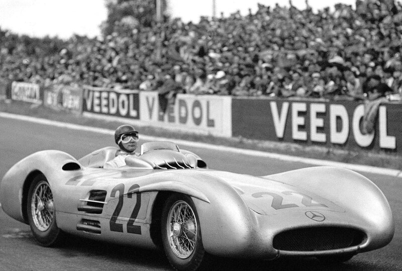 Mercedes-Benz race car on track