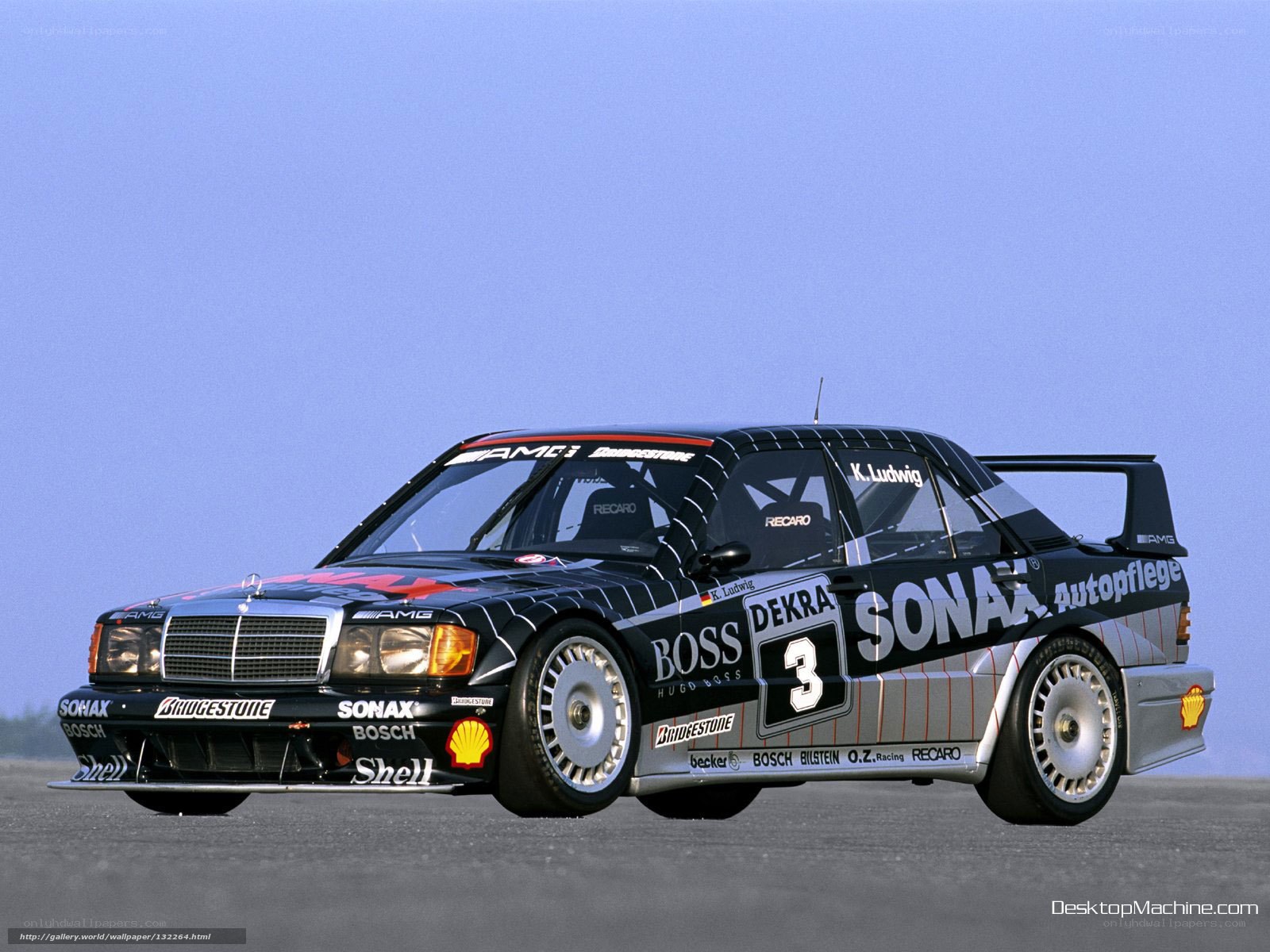 Mercedes-Benz race car on track