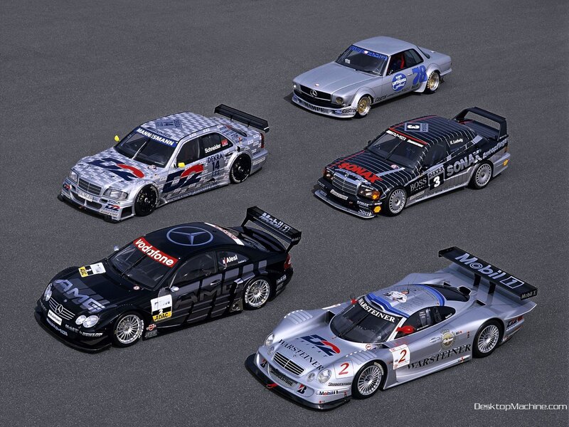 Mercedes-Benz Race Cars — Silver, Neutral