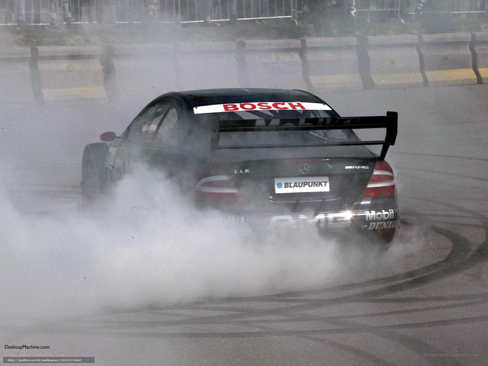 Mercedes-Benz racing car drifting