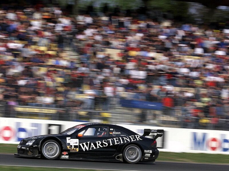 Mercedes-Benz racing on track