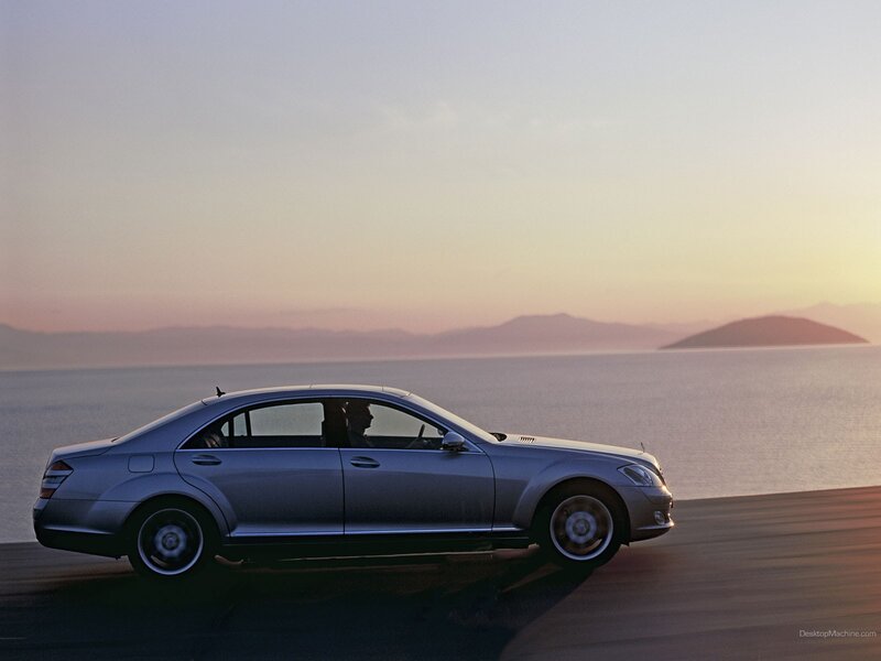 Mercedes-Benz S-Class by the sea