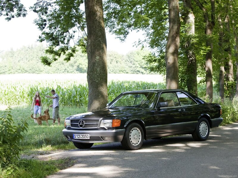 Mercedes-Benz S-Class Coupe in a park