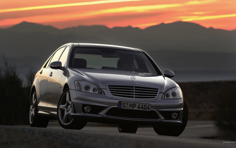Mercedes-Benz S63 AMG at sunset