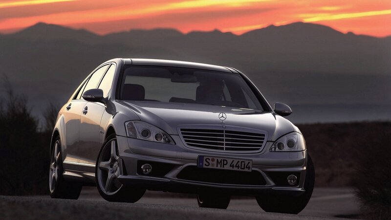 Mercedes-Benz S63 AMG at sunset