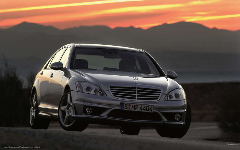 Mercedes-Benz S63 AMG at sunset