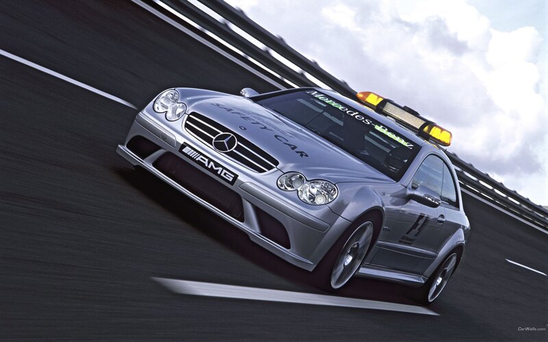 Mercedes-Benz safety car on track