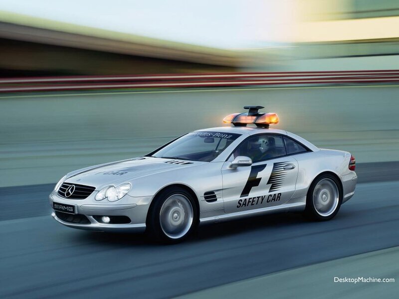 Mercedes-Benz safety car on track