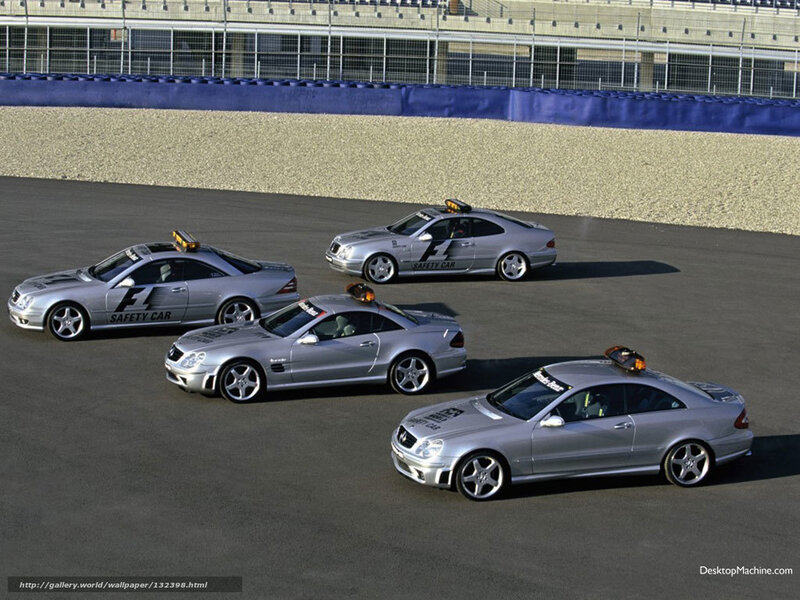 Mercedes-Benz safety cars on track