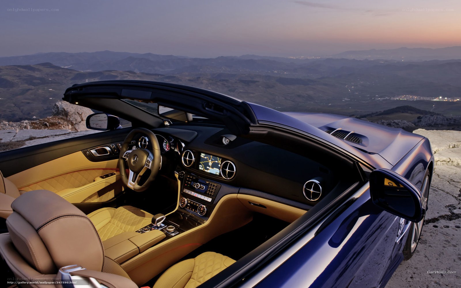 Mercedes-Benz SL convertible interior