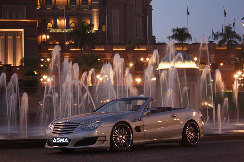 Mercedes-Benz SL with ASMA branding