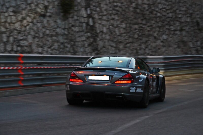 Mercedes-Benz SL63 AMG on a racetrack