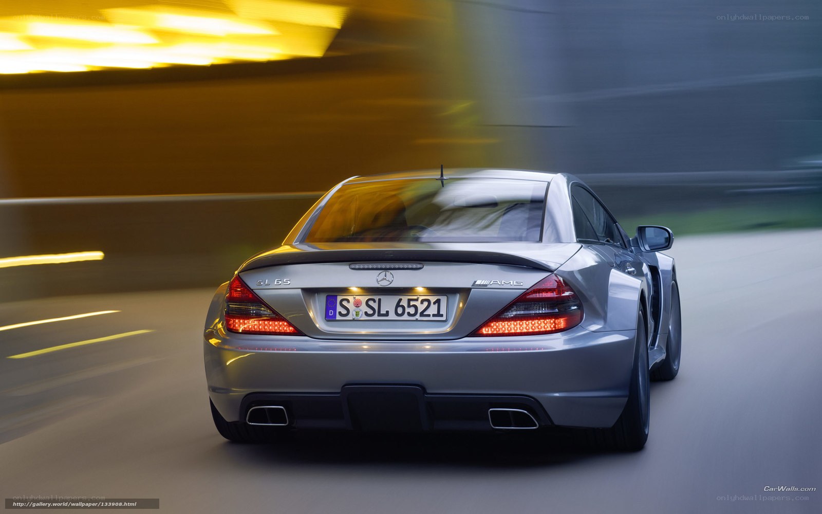 Mercedes-Benz SL65 AMG in motion