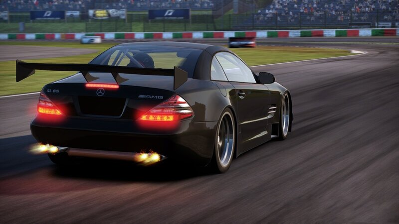 Mercedes-Benz SL65 AMG on racetrack